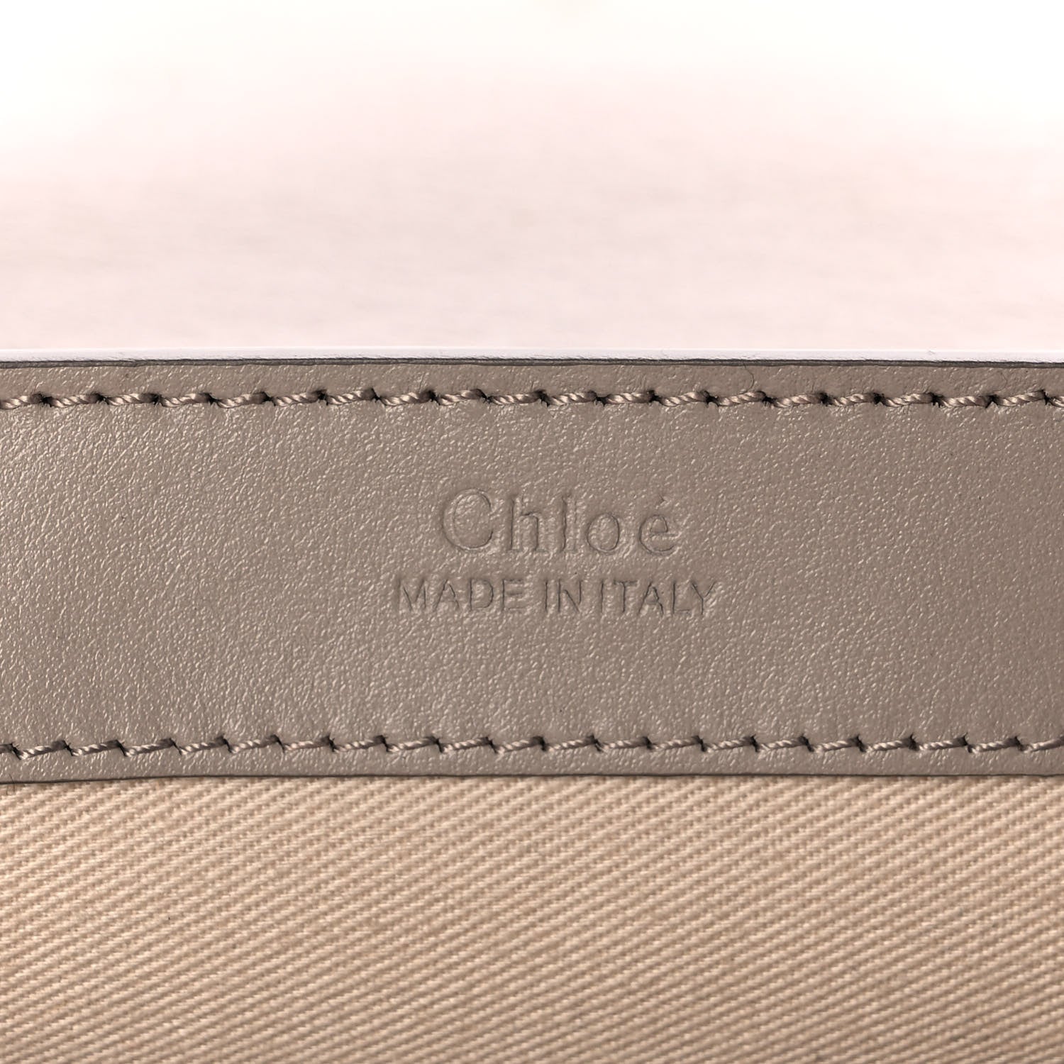 Chloe Calfskin Suede C Clutch With Chain Motty Grey 6 of 10
