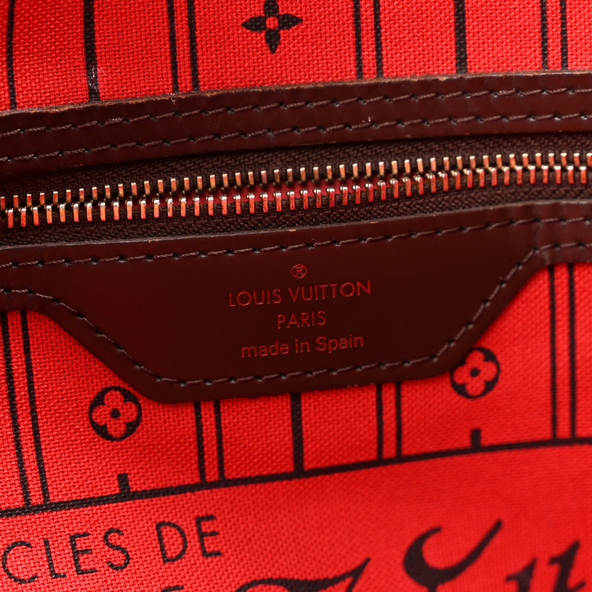 Louis Vuitton Damier Ebene Neverfull MM 6 of 13