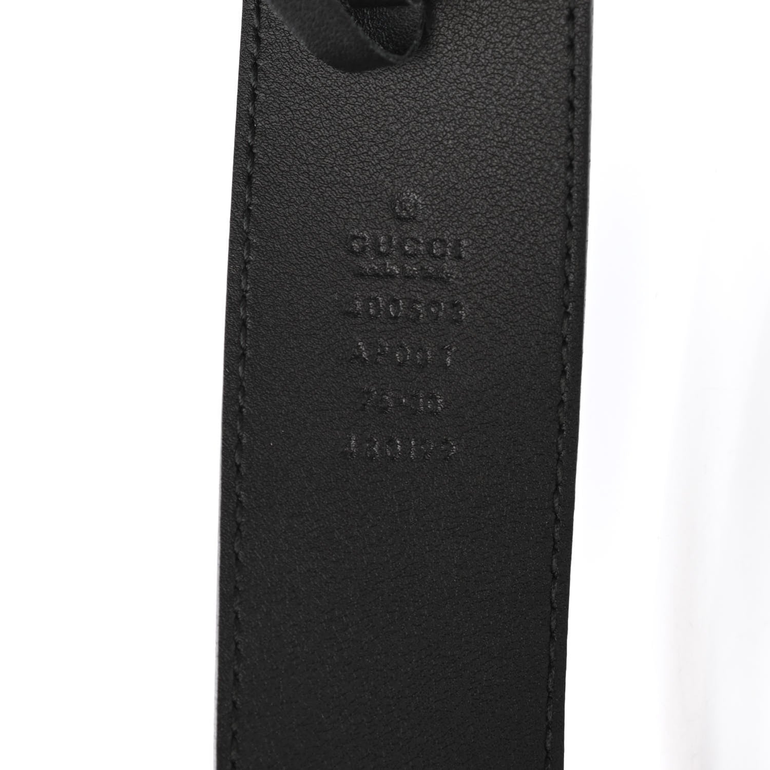 Gucci Calfskin Double G 40mm Belt 75 30 Black 3 of 4