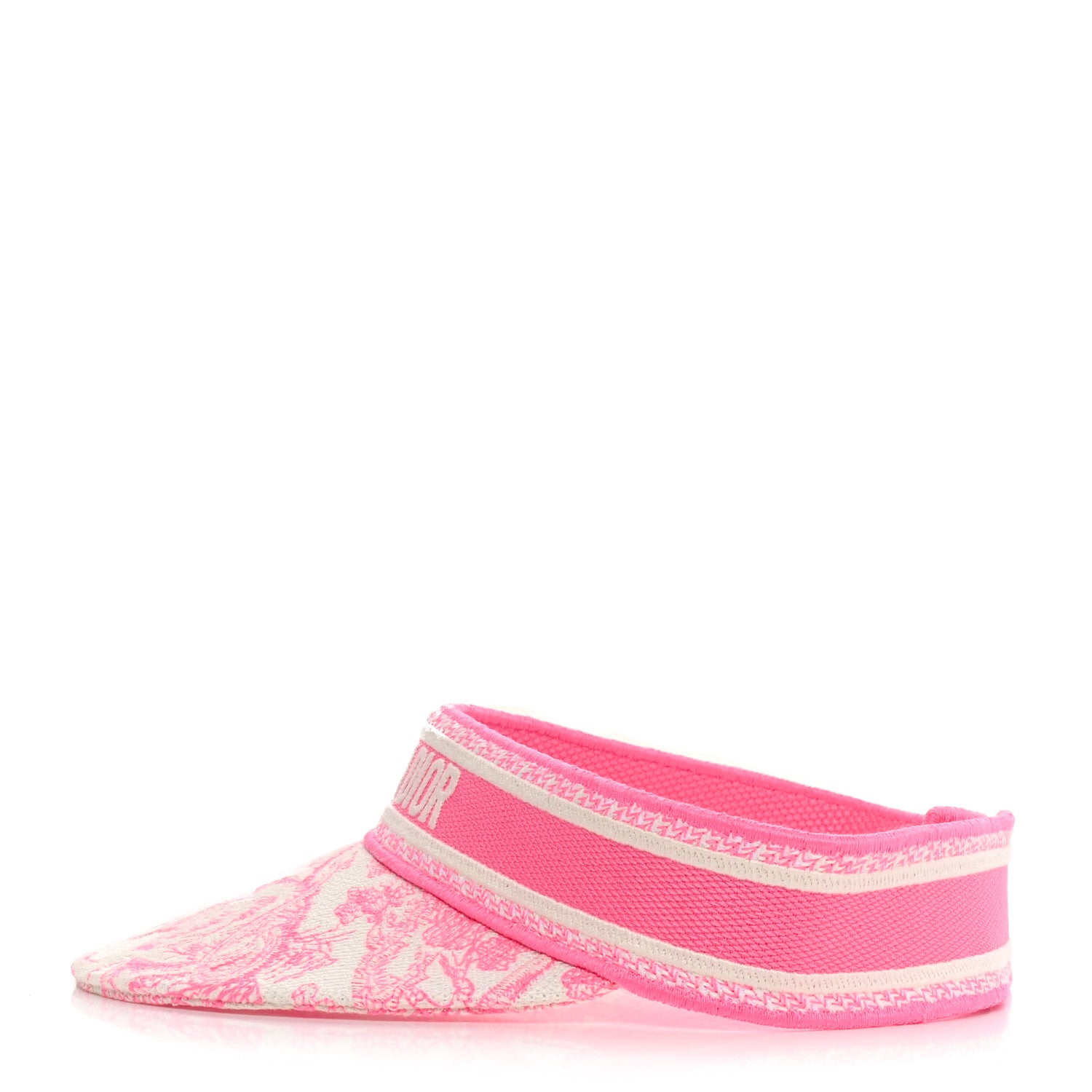 Christian Dior Toile De Jouy Reverse Visor Fluorescent Pink 4 of 7