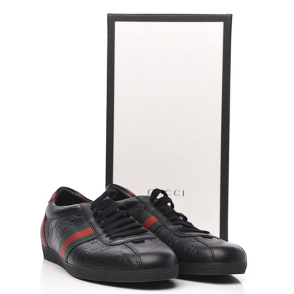 Gucci Guccissima Womens Web Sneakers 40 Black 8 of 8