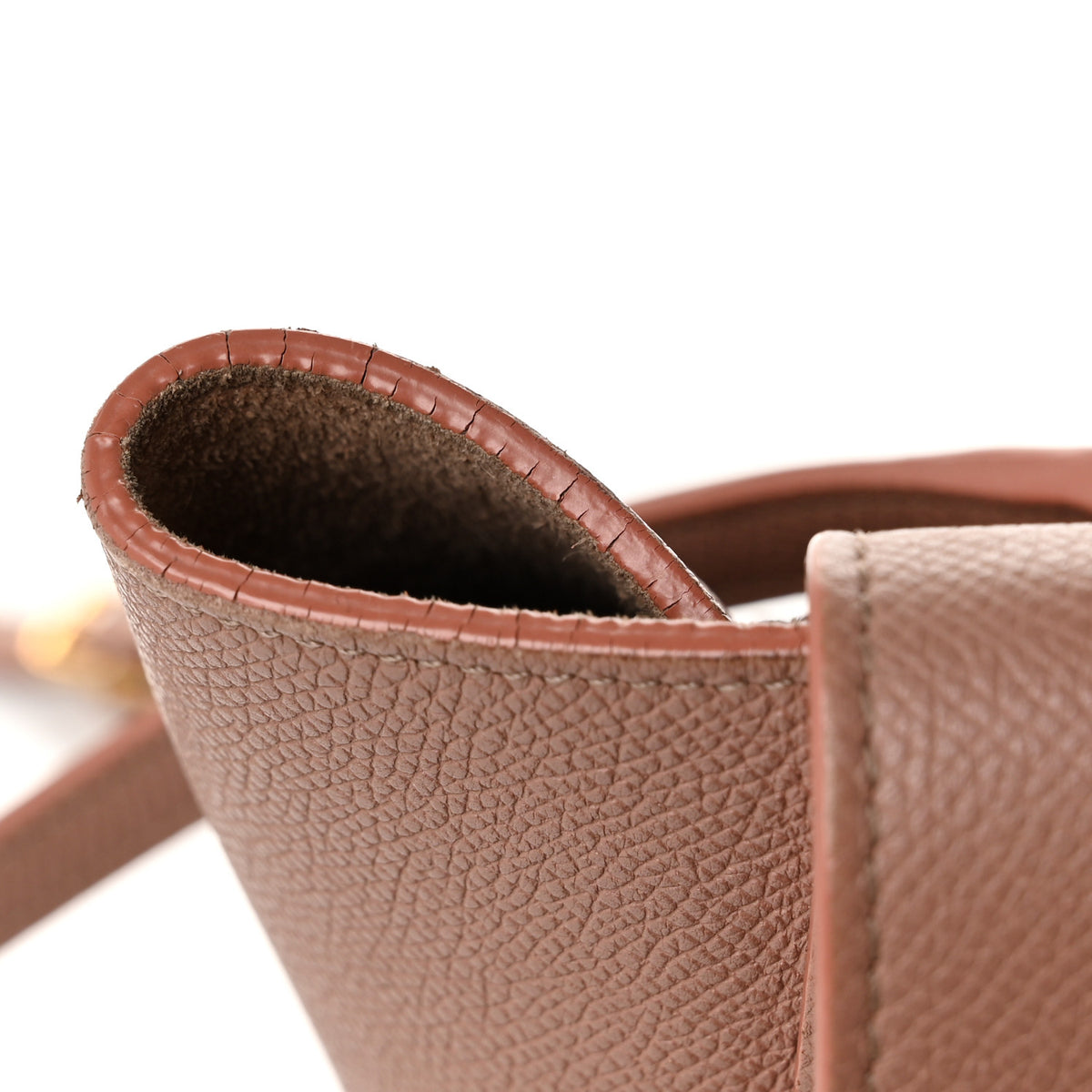 Grained Calfskin Nano Belt Bag Antique Rose