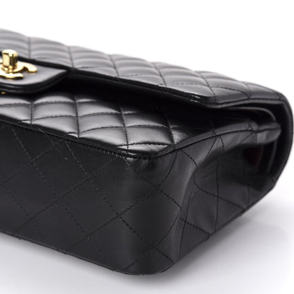 Chanel Lambskin Quilted Medium Double Flap Black 8 of 11