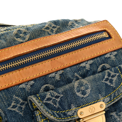 Louis Vuitton Monogram Denim Baggy PM Blue 10 of 11