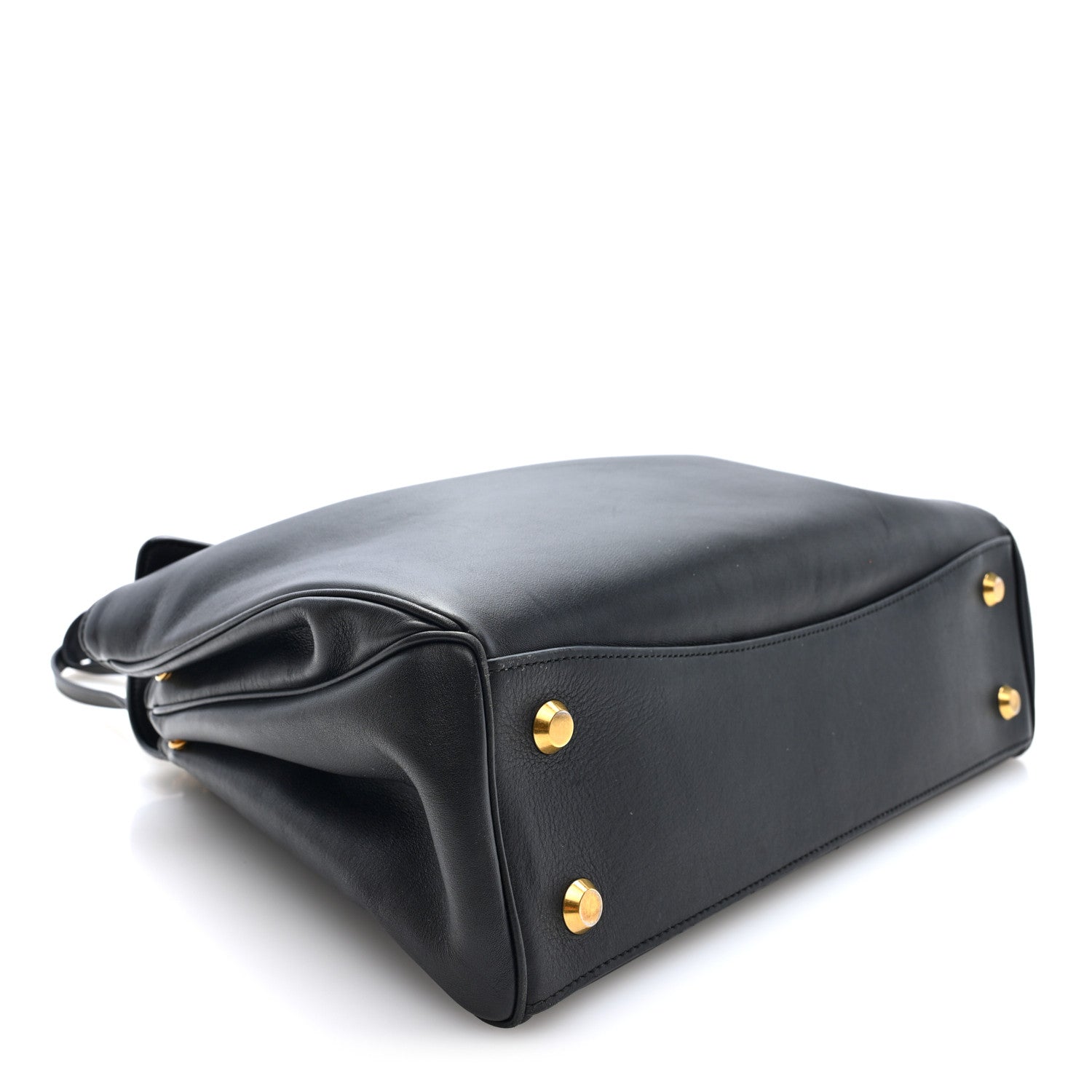 Balenciaga Natural Smooth Calfskin Medium Rodeo Top Handle Handbag Black 4 of 9