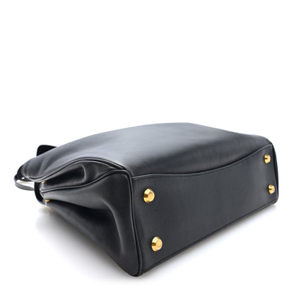 Balenciaga Natural Smooth Calfskin Medium Rodeo Top Handle Handbag Black 4 of 9
