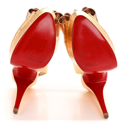 Christian Louboutin Ayers Metal Nodo 150 Pumps 38 Gold 6 of 11
