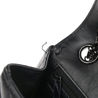Chanel Aged Calfskin Chevron Quilted 2.55 Reissue Mini Flap So Black 10 of 12