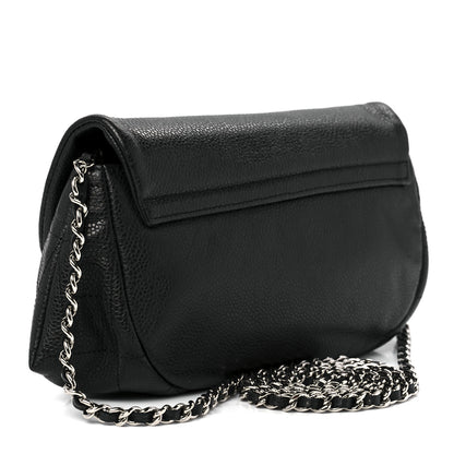 Chanel Caviar Half Moon Wallet On Chain WOC Black 3 of 12