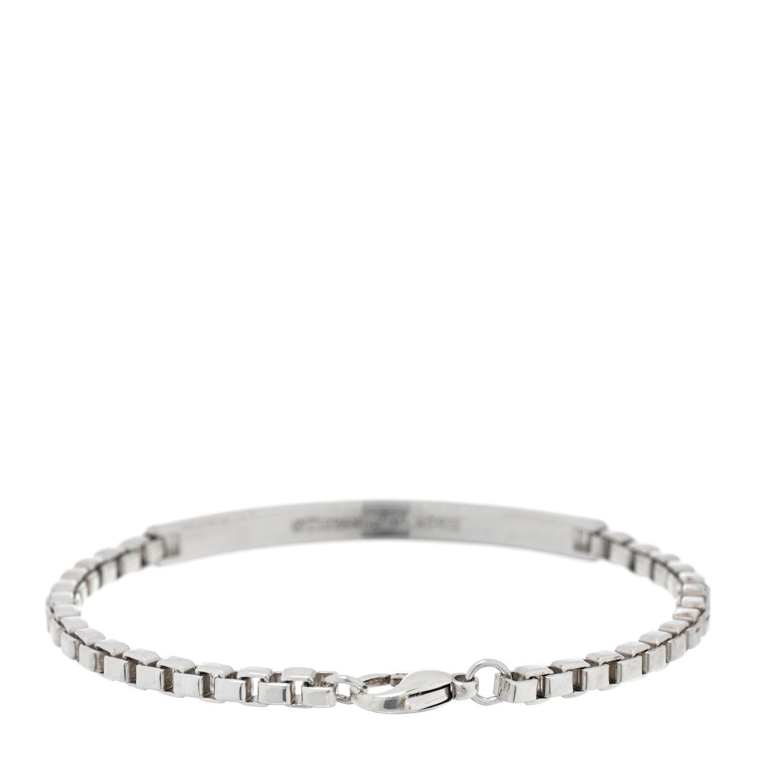 Tiffany Sterling Silver Venetian Link ID Bracelet 2 of 3