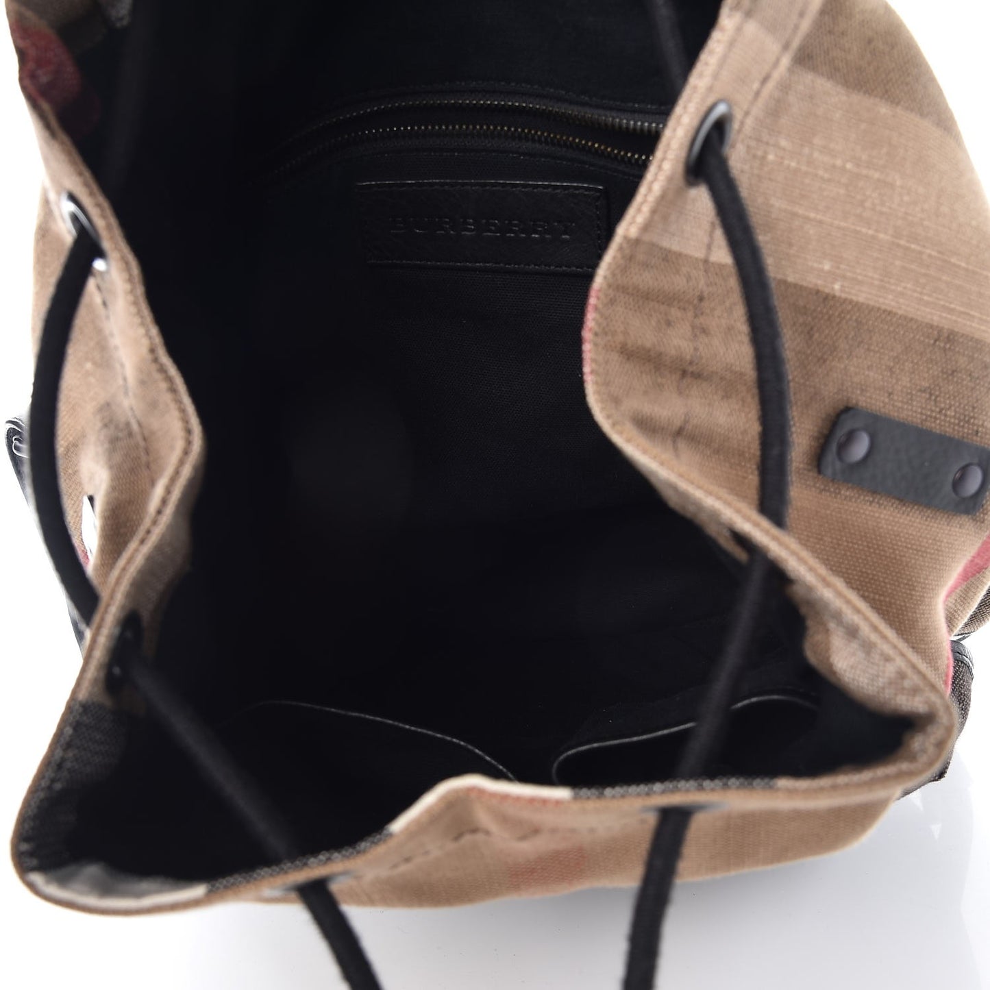 Canvas Mega Check Korbin Backpack Camel