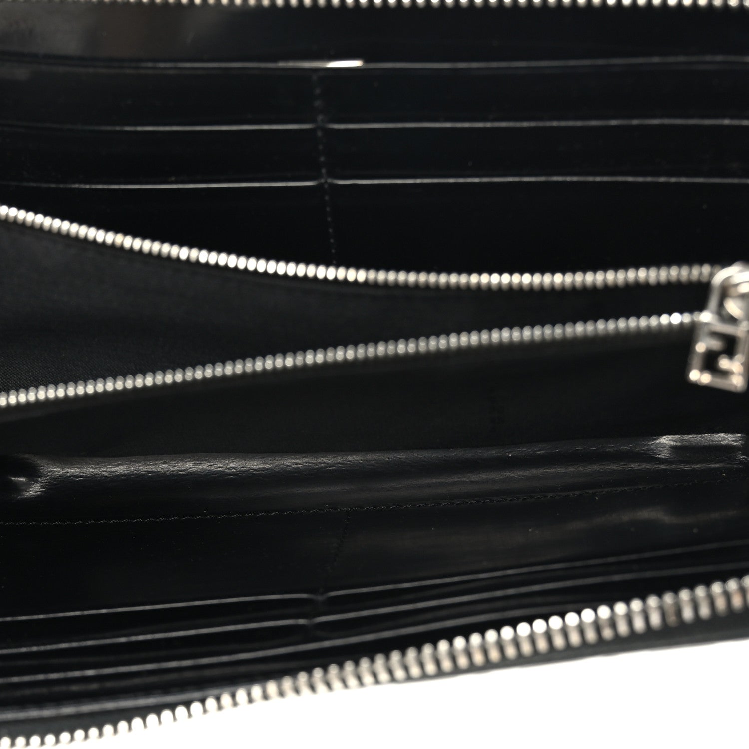 Fendi FF Embossed Zip Around Wallet Black 5 of 8