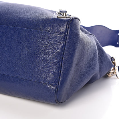 Balenciaga Chevre Gold Metallic Edge Hardware Velo Bleu Roi 10 of 10