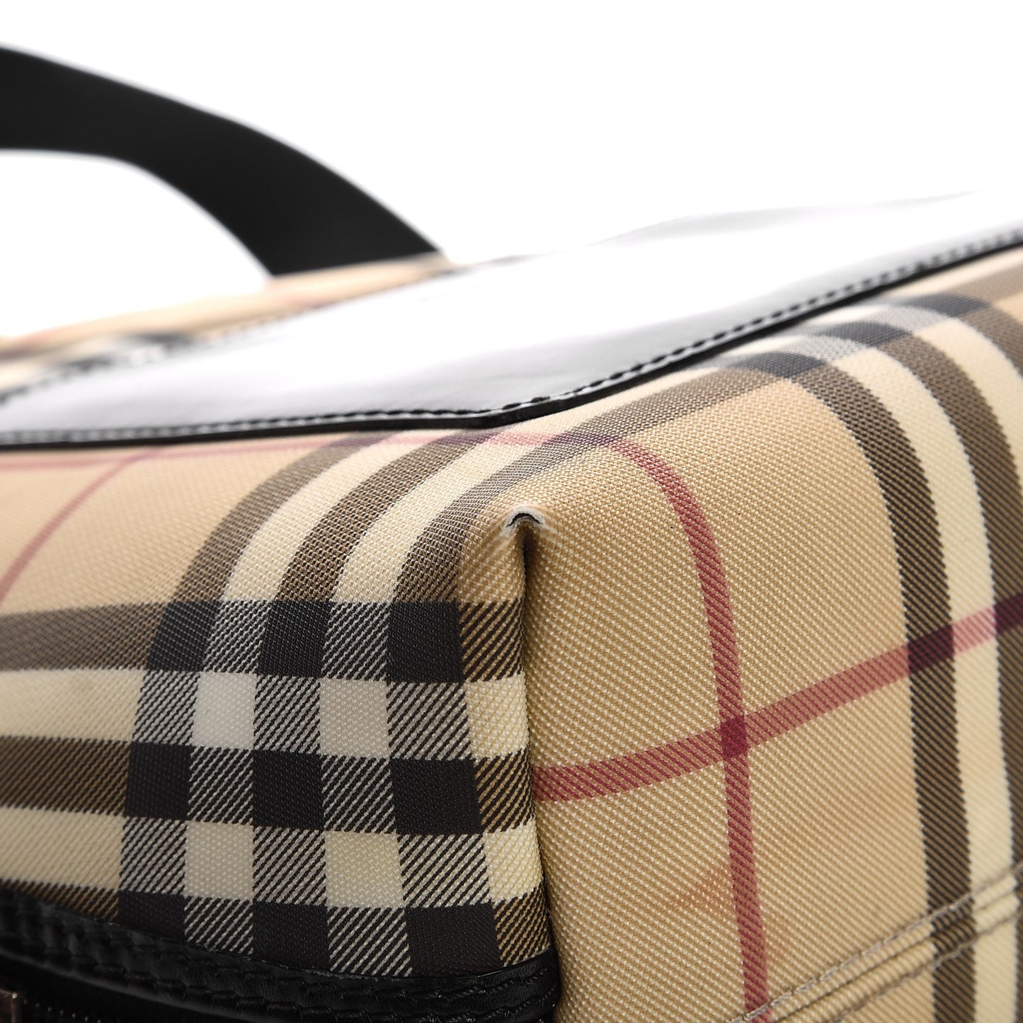 Canvas House Check Backpack Black