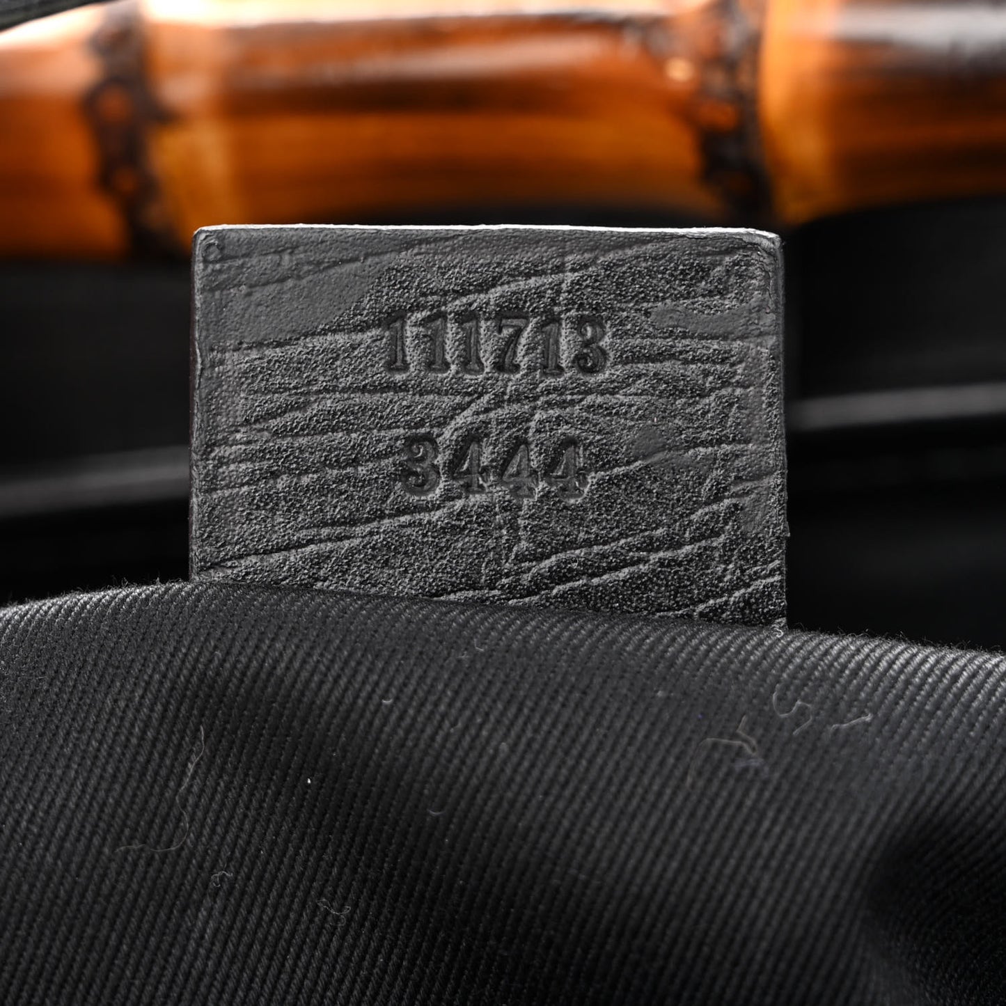 Monogram Bamboo Bullet Bag Black