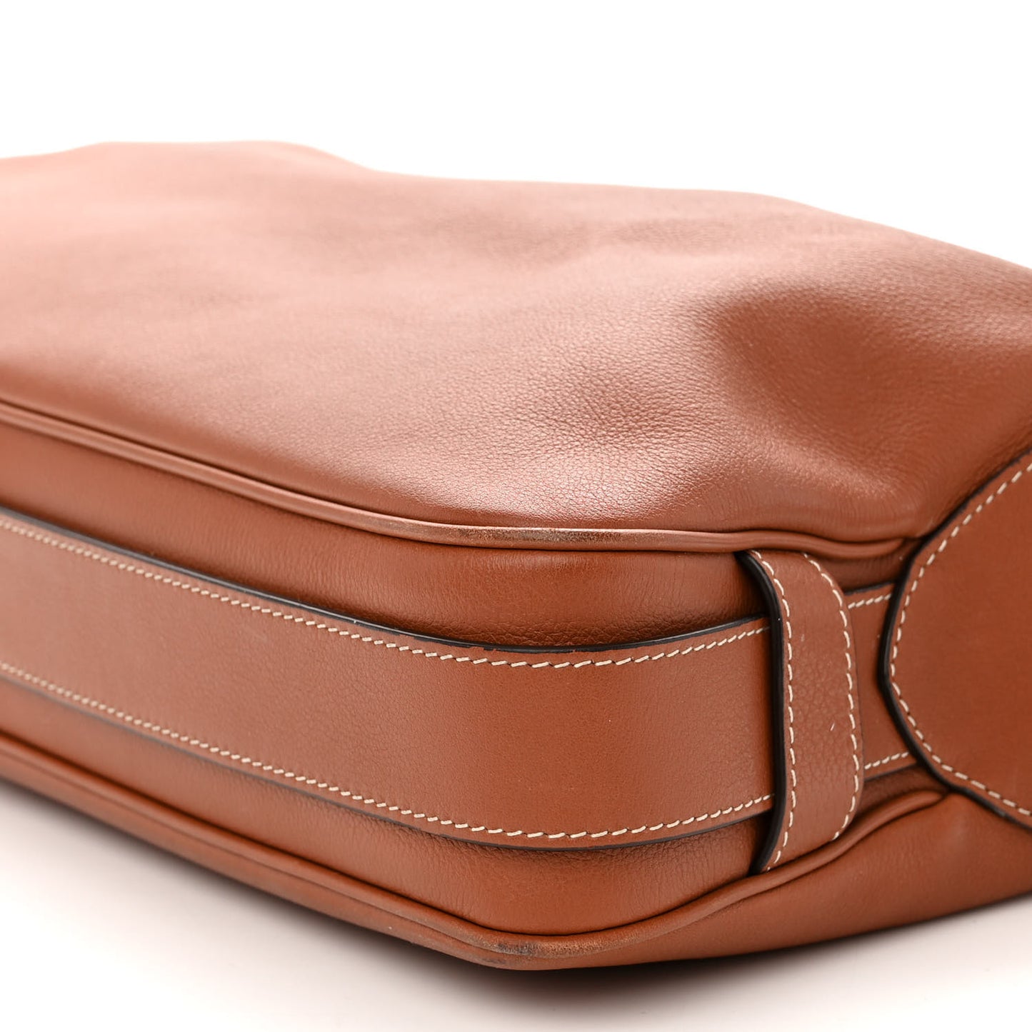 Supple Calfskin Medium Romy Shoulder Bag Tan