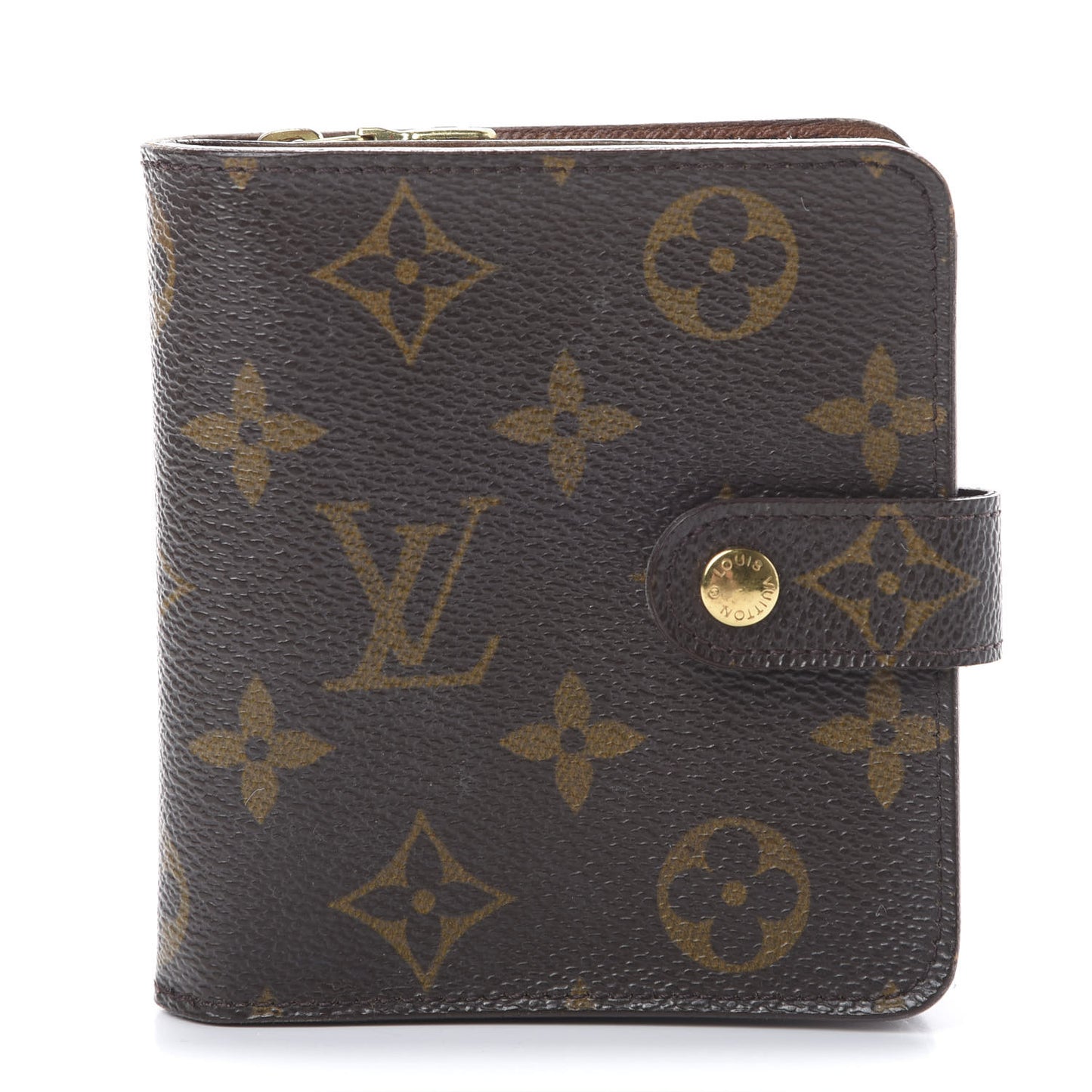 Monogram Compact Zippe Zipped Wallet