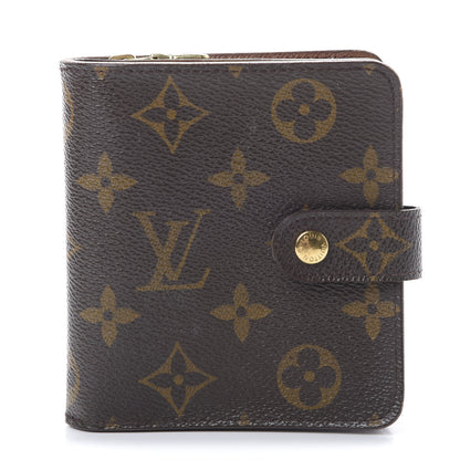 Louis Vuitton Monogram Compact Zippe Zipped Wallet 1 of 14