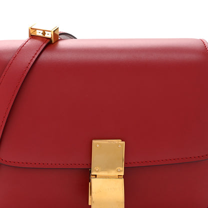 Celine Smooth Calfskin Small Classic Box Flap Bag Red 8 of 10