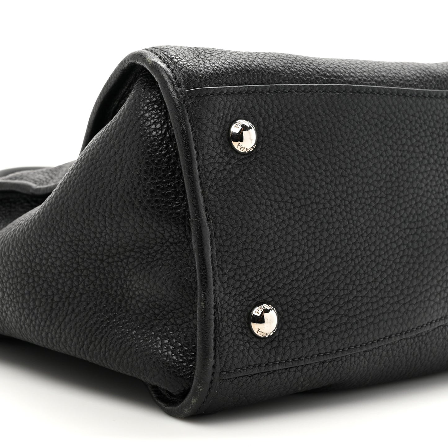 Vitello Phenix Shopping Satchel Black