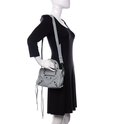 Balenciaga Agneau Classic Hardware Mini City Bleu Acier Ciel 2 of 8