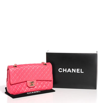 Chanel Lambskin Quilted Valentine Charms Medium Single Flap Pink 8 of 8