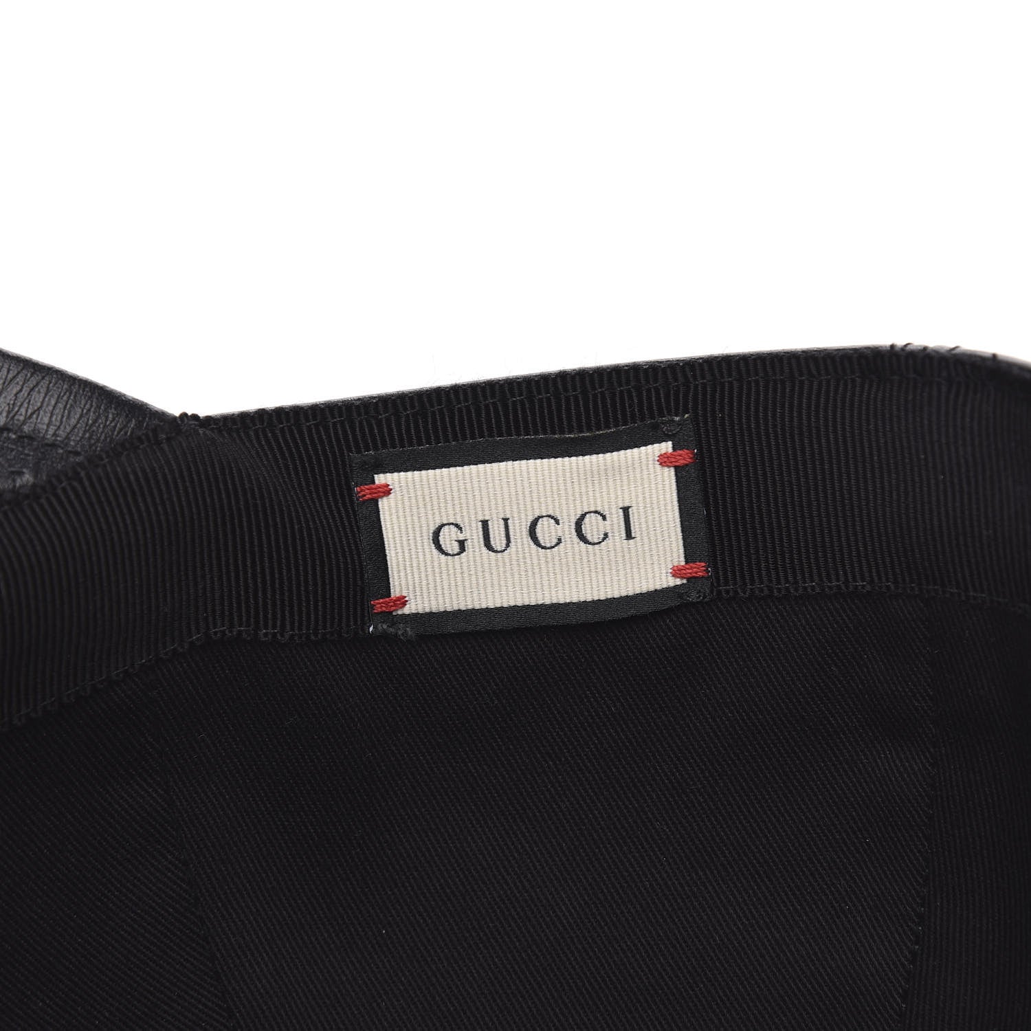Gucci Calfskin Orgasmique Print Baseball Hat Black 7 of 8