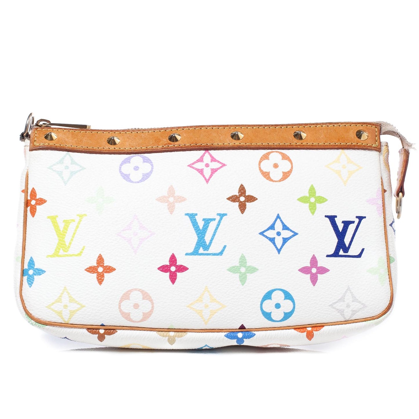 Monogram Multicolor Pochette Accessories White