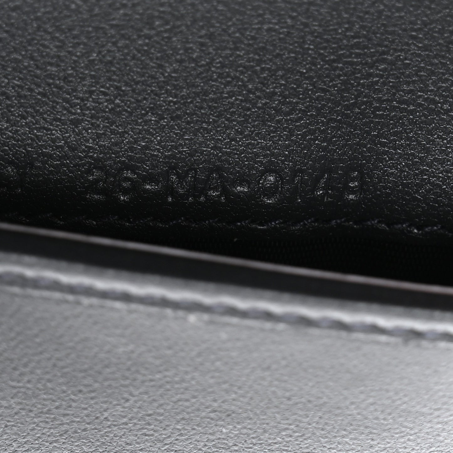 Metallic Patent Micro-Cannage Diorama Medium Wallet Champagne