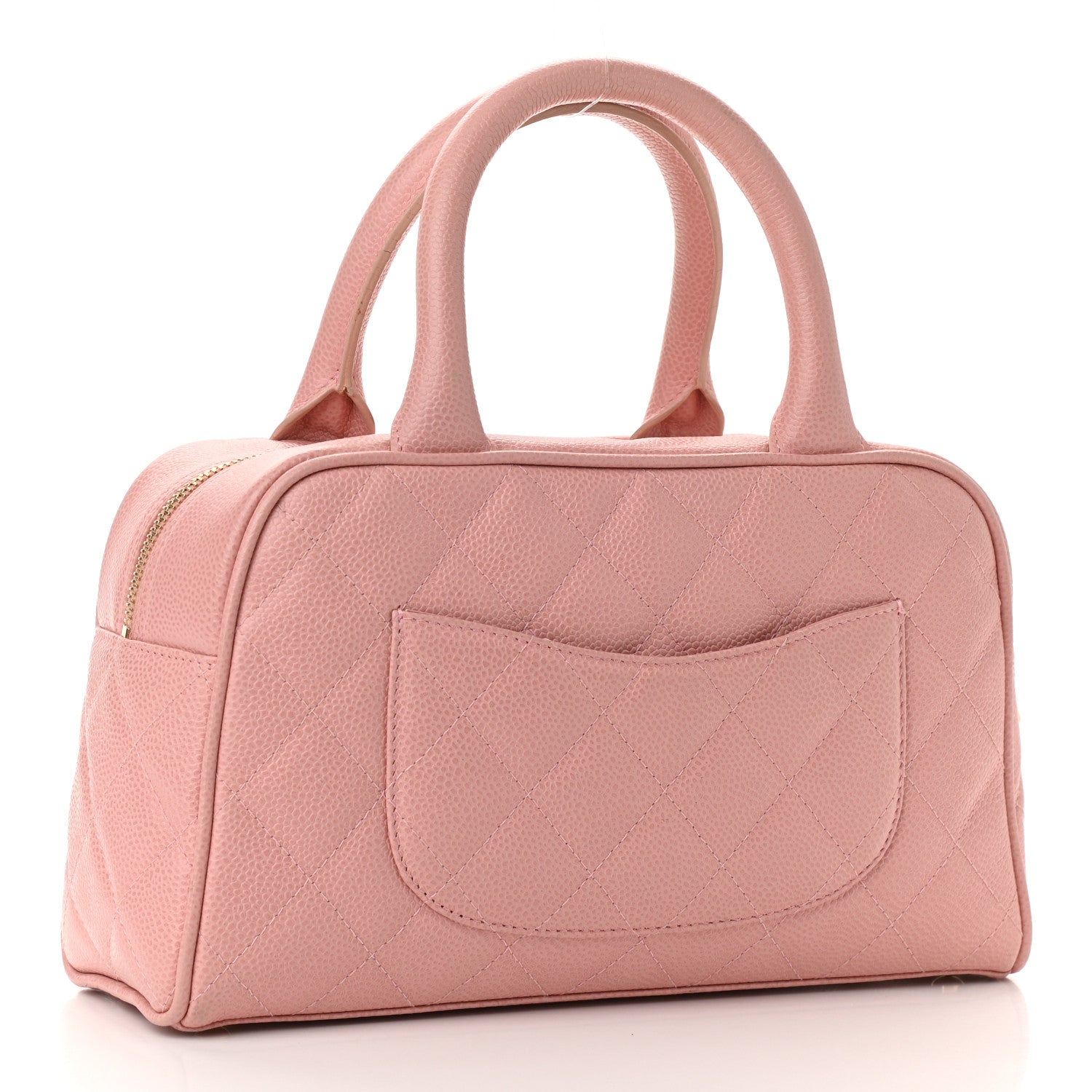 Chanel Caviar Quilted Small Bowler Pink 3 of 12