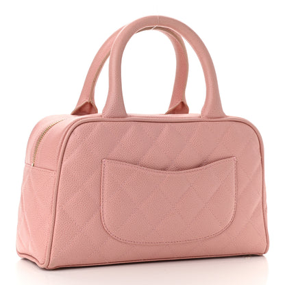 Chanel Caviar Quilted Small Bowler Pink 3 of 12