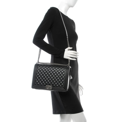 Chanel Caviar Quilted Large Boy Flap Black 2 of 8