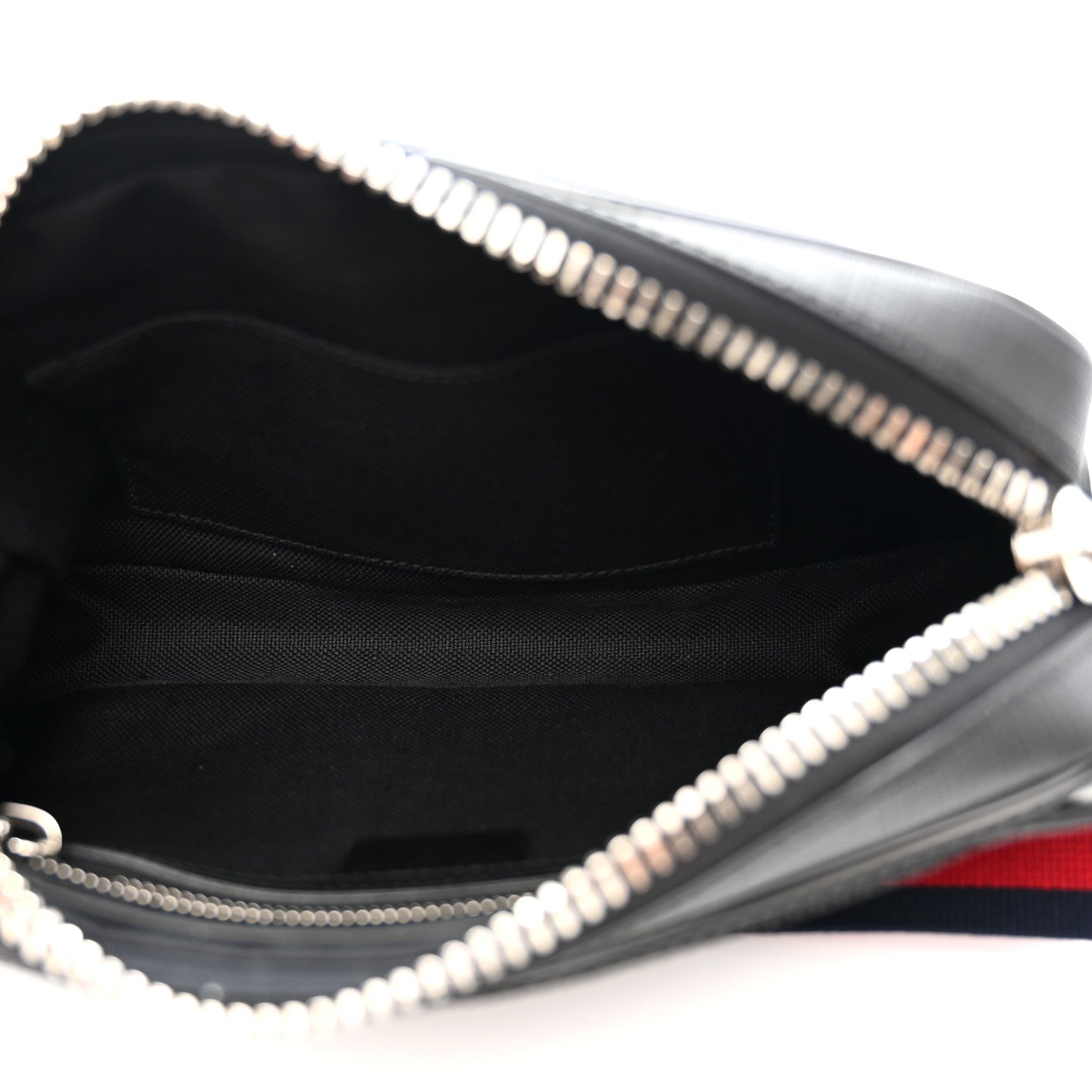 Gucci Soft GG Supreme Monogram Web Belt Bag Black Grey 5 of 10