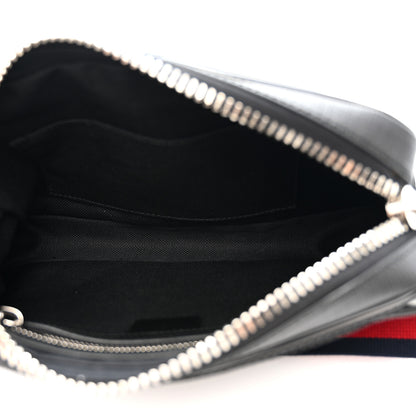 Gucci Soft GG Supreme Monogram Web Belt Bag Black Grey 5 of 10