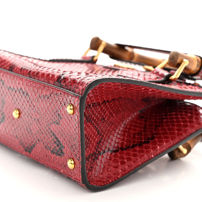 Gucci Snakeskin Mini Diana Tote Bag Red 9 of 9