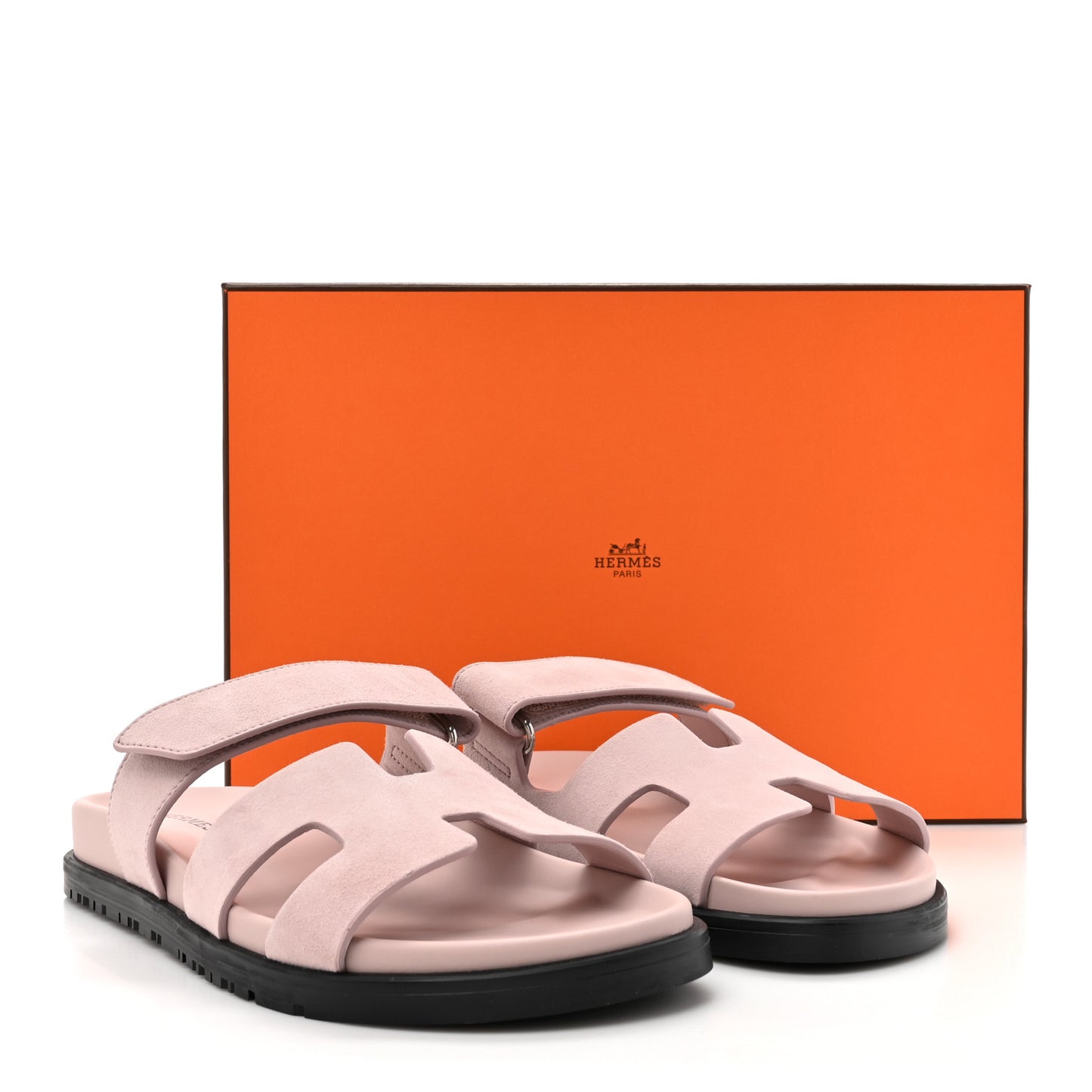 Suede Goatskin Womens Chypre Sandals 36.5 Rose Porcelaine