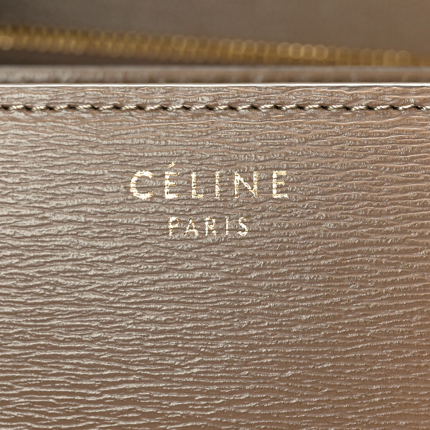 Liege Calfskin Medium Classic Box Flap Bag Taupe