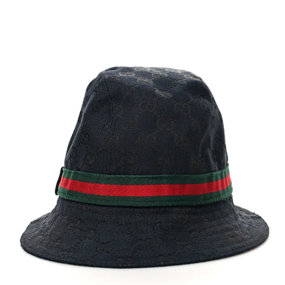 Gucci Monogram Web Bucket Hat XL Black 4 of 7