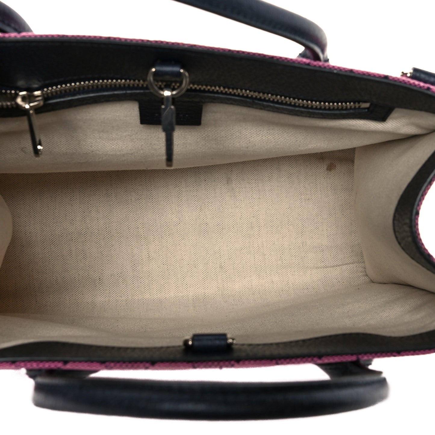 Monogram Multicolor Textured Dollar Calfskin Small Retro Interlocking G Tote Bag Pink Blue