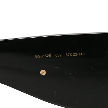 Gucci Oversized Aviator Sunglasses GG0152S Black 6 of 7