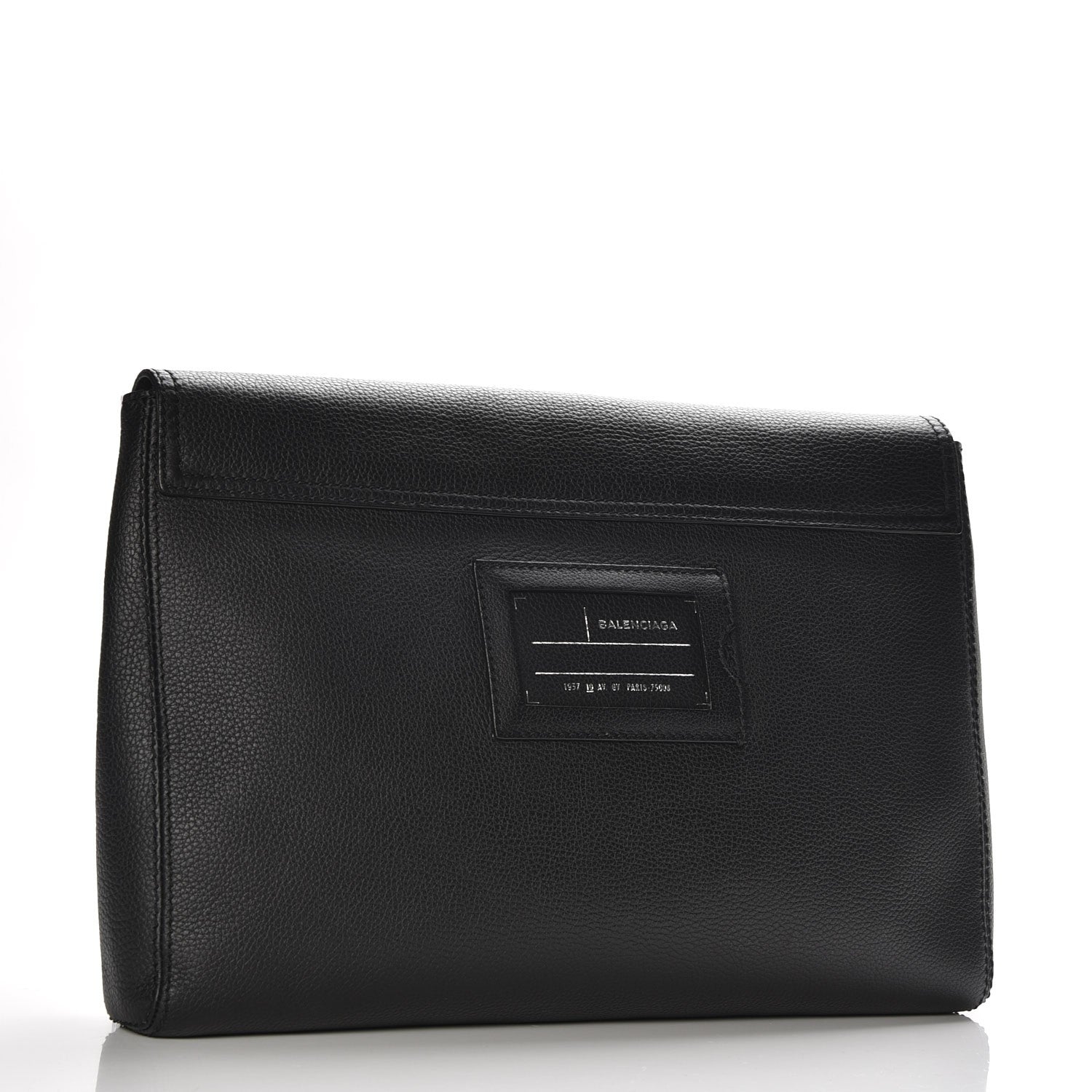 Balenciaga Calfskin Document Holder Black 3 of 9
