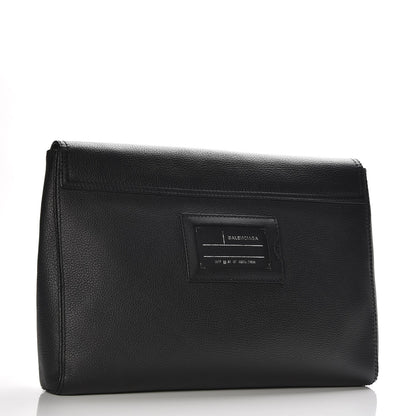 Balenciaga Calfskin Document Holder Black 3 of 9