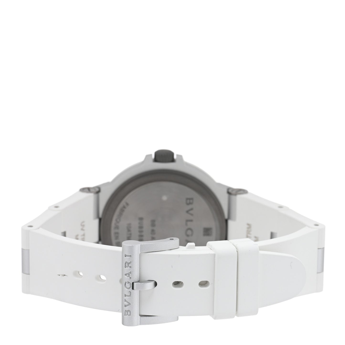 Aluminum Rubber 40mm Diagono Automatic Watch White