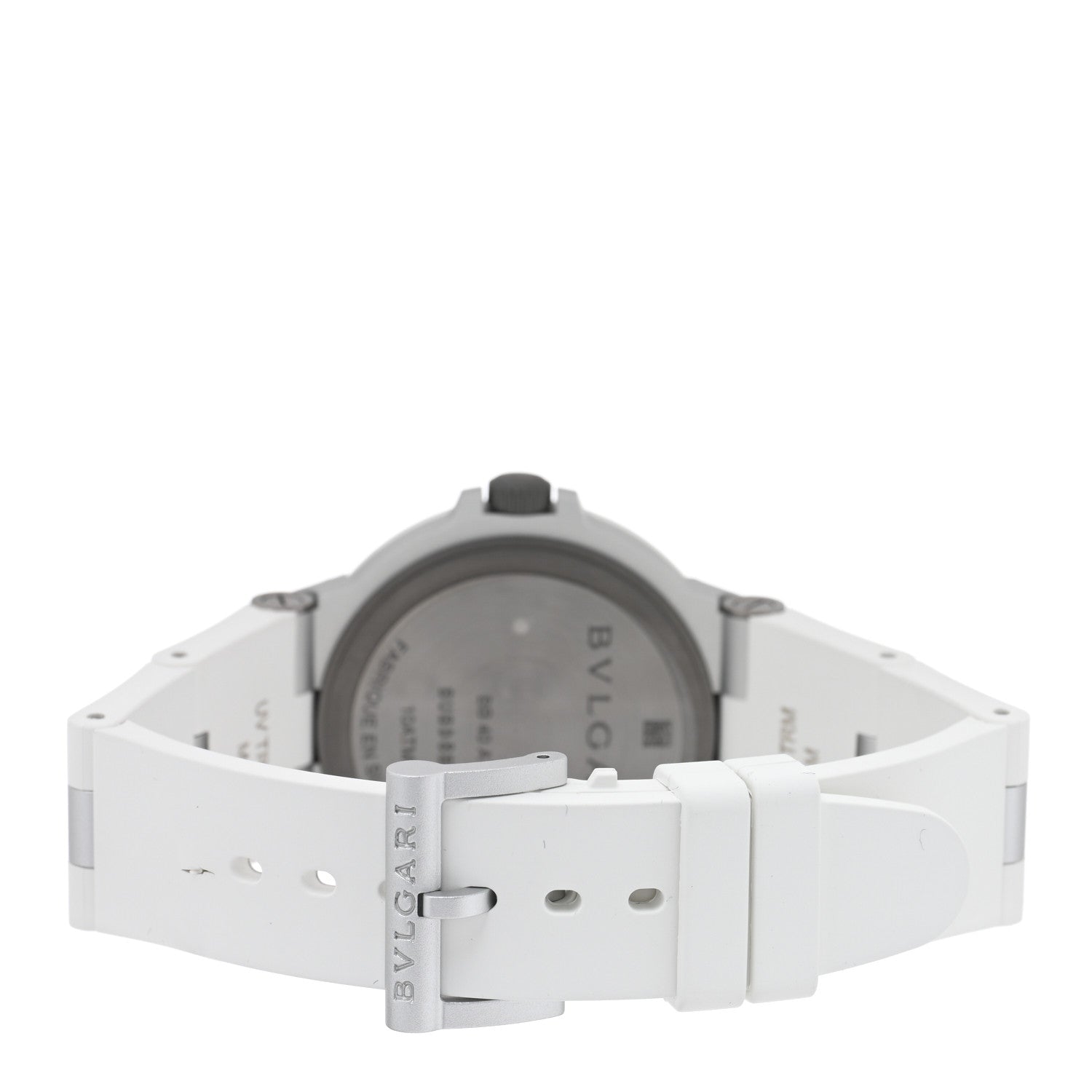 Bulgari Aluminum Rubber 40mm Diagono Automatic Watch White 3 of 6