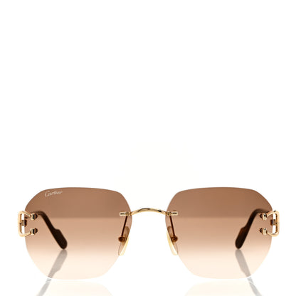 Cartier Signature C De Cartier Sunglasses Gold 2 of 8