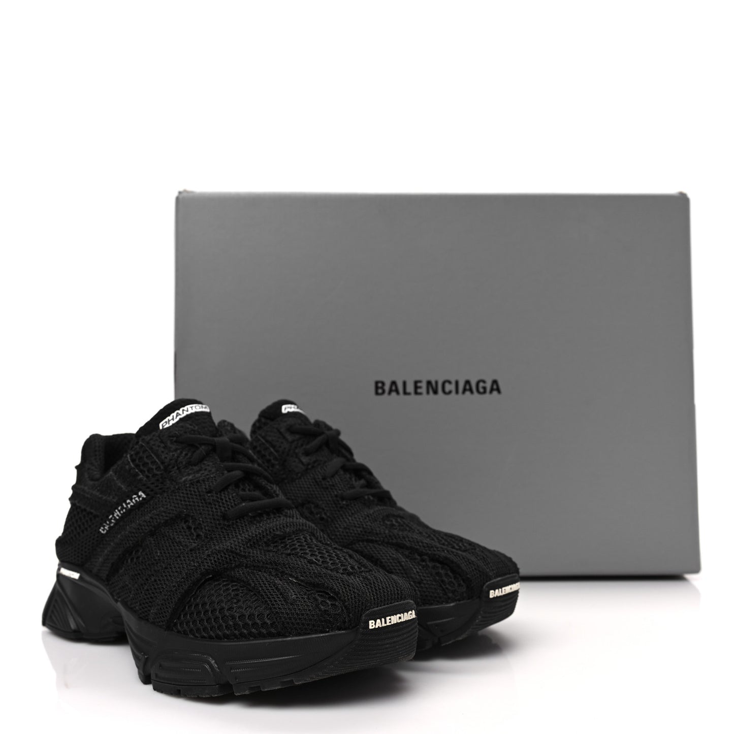 Fabric Mesh Womens Phantom Sneakers 37 Black