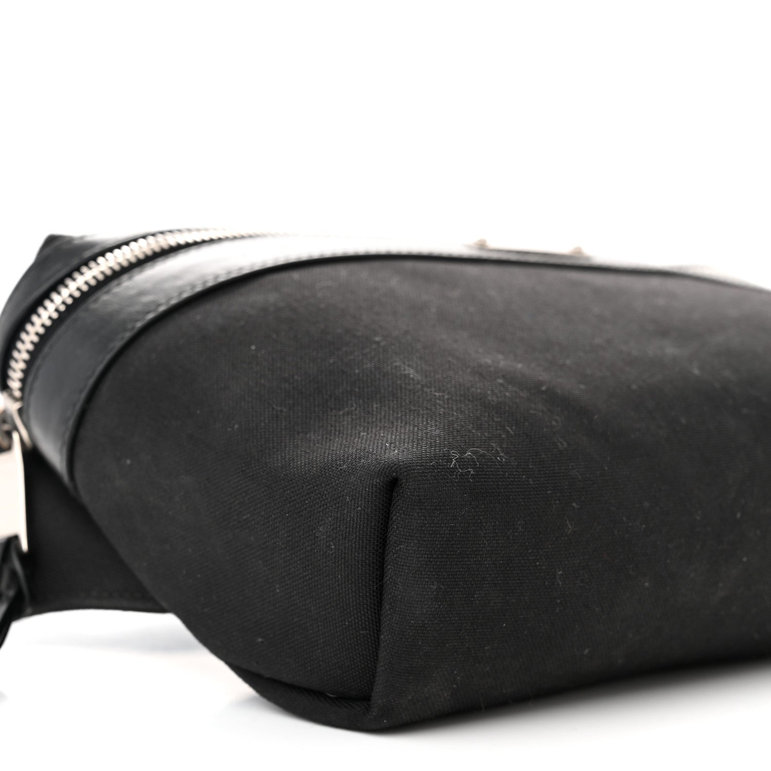 Saint Laurent Canvas Calfskin City Belt Bag Black 9 of 10