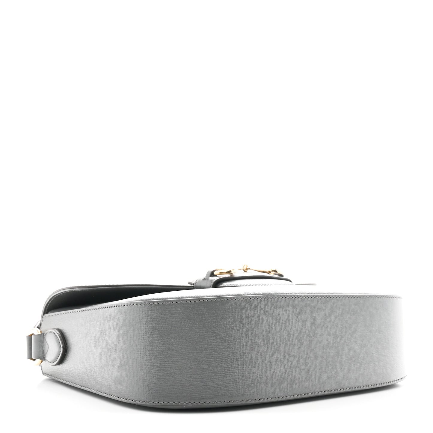 Azalea Calfskin Web Horsebit 1955 Shoulder Bag Graphite Grey