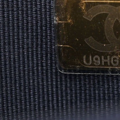 Chanel Denim Printed Wallet On Chain WOC Dark Blue 8 of 11