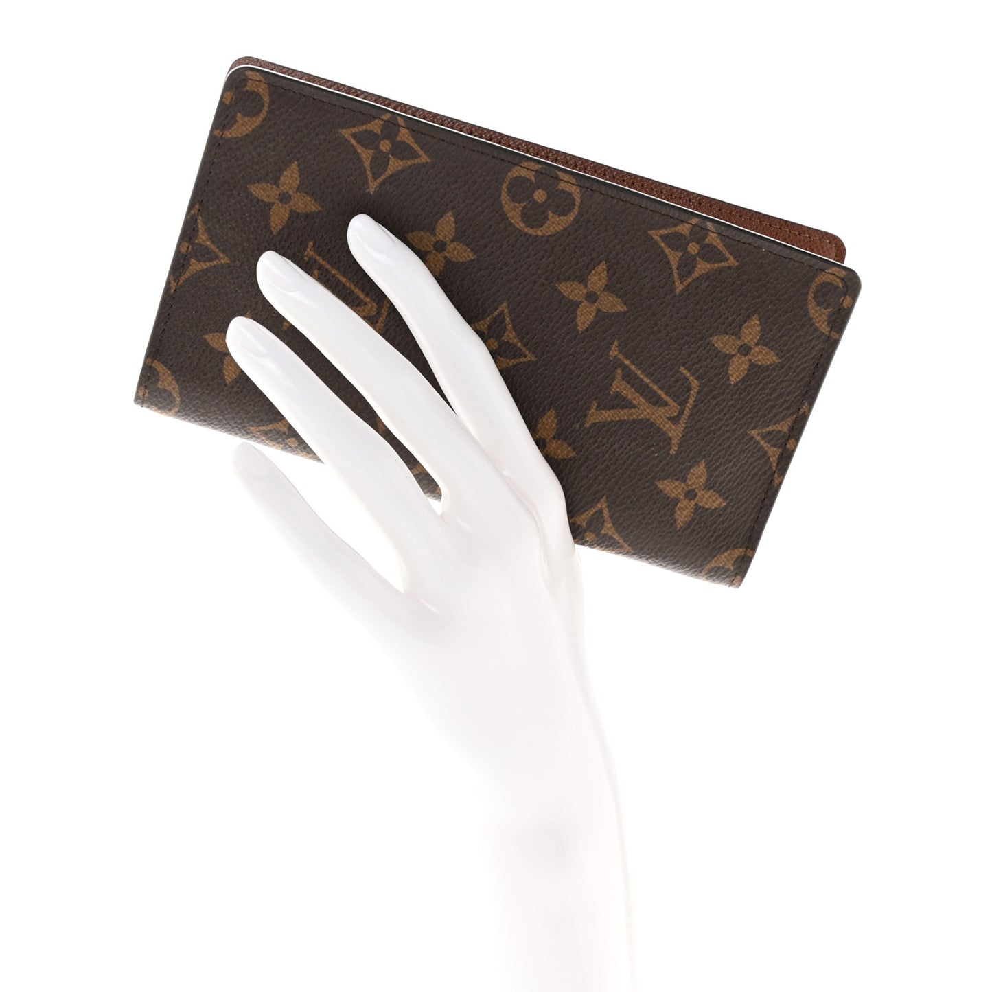 Monogram Checkbook Holder Case Wallet